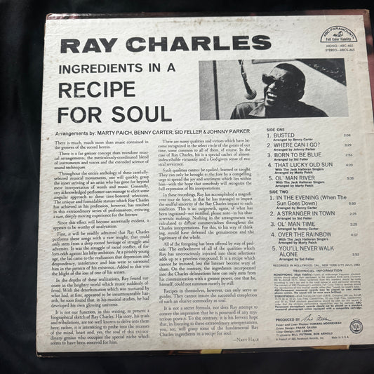 Ray Charles - Ingredients in a Recipe for Soul