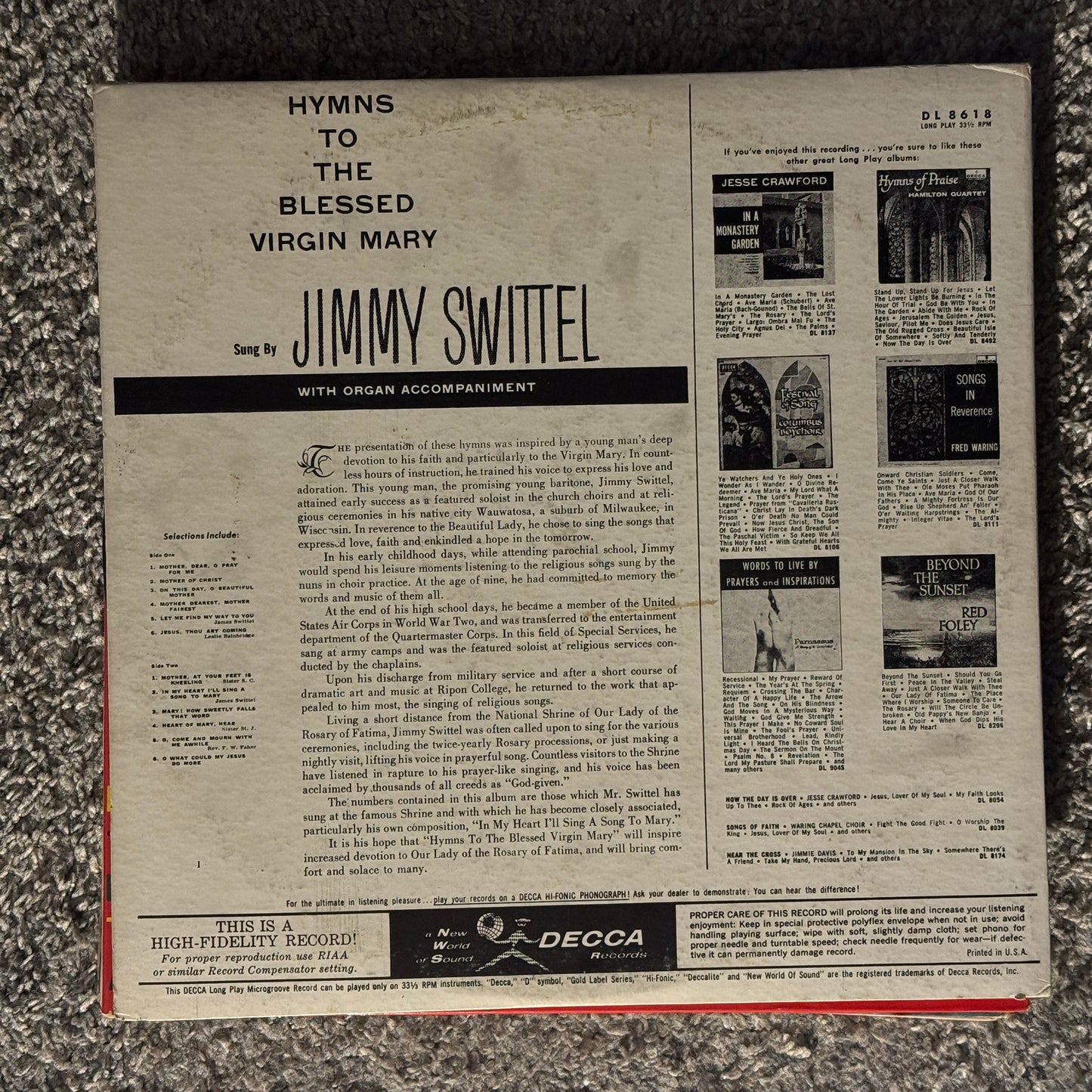 Jimmy Swittel - Hymns to the Blessed Virgin Mary