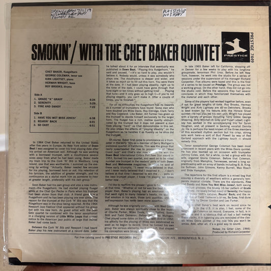 Smokin With The Chet Baker Quintet