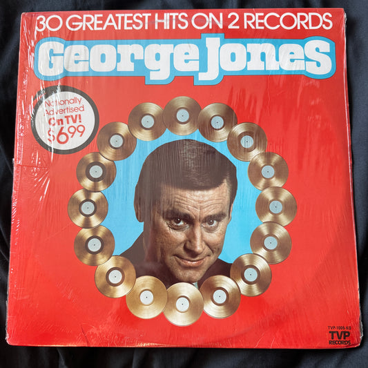 George Jones 30 greatest hits on 2 records (ALMOST NEW)￼