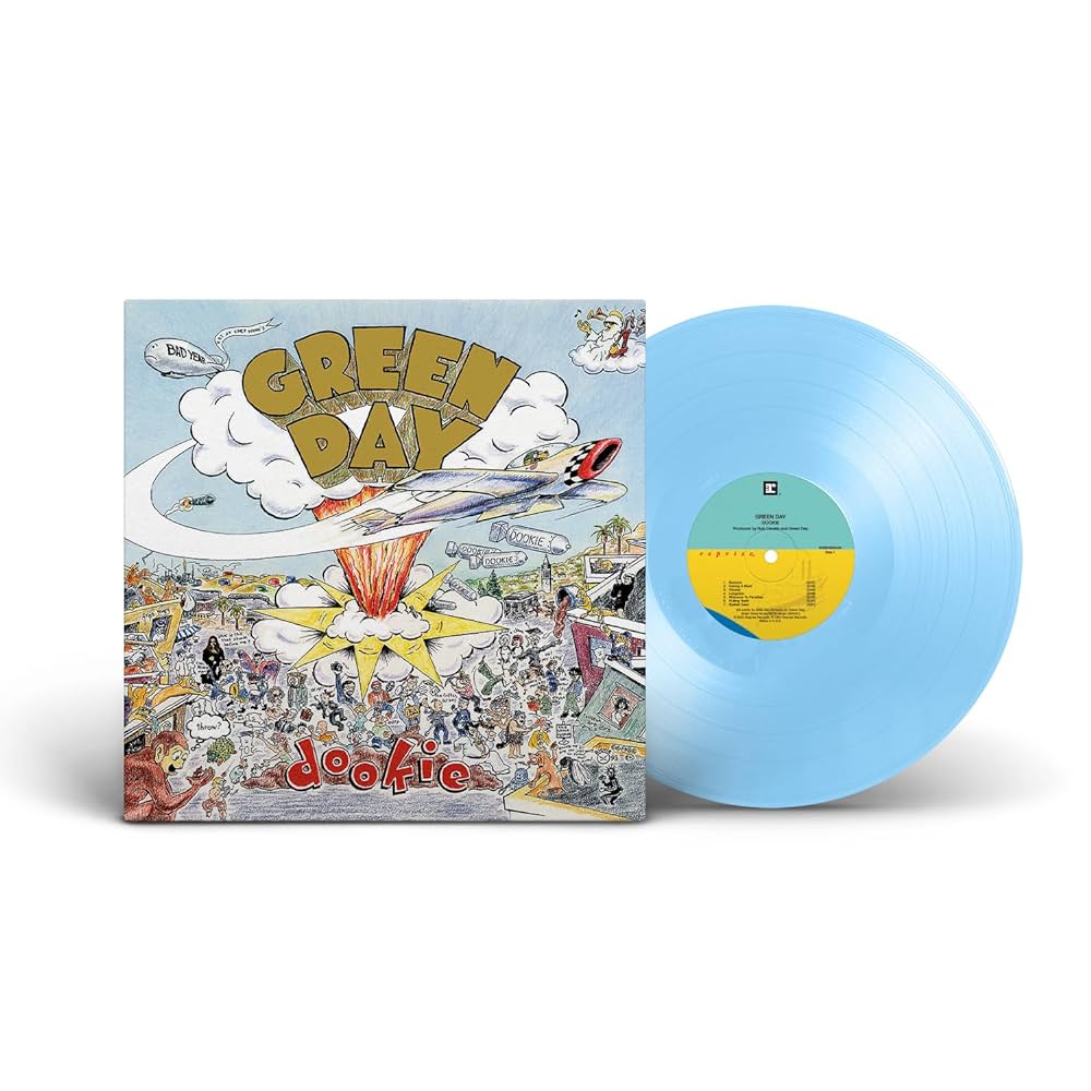 Green Day - Dookie 30th Anniversary Limited Edition on Baby Blue Vinyl ￼