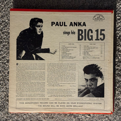 Paul Anka - Sings His Big 15