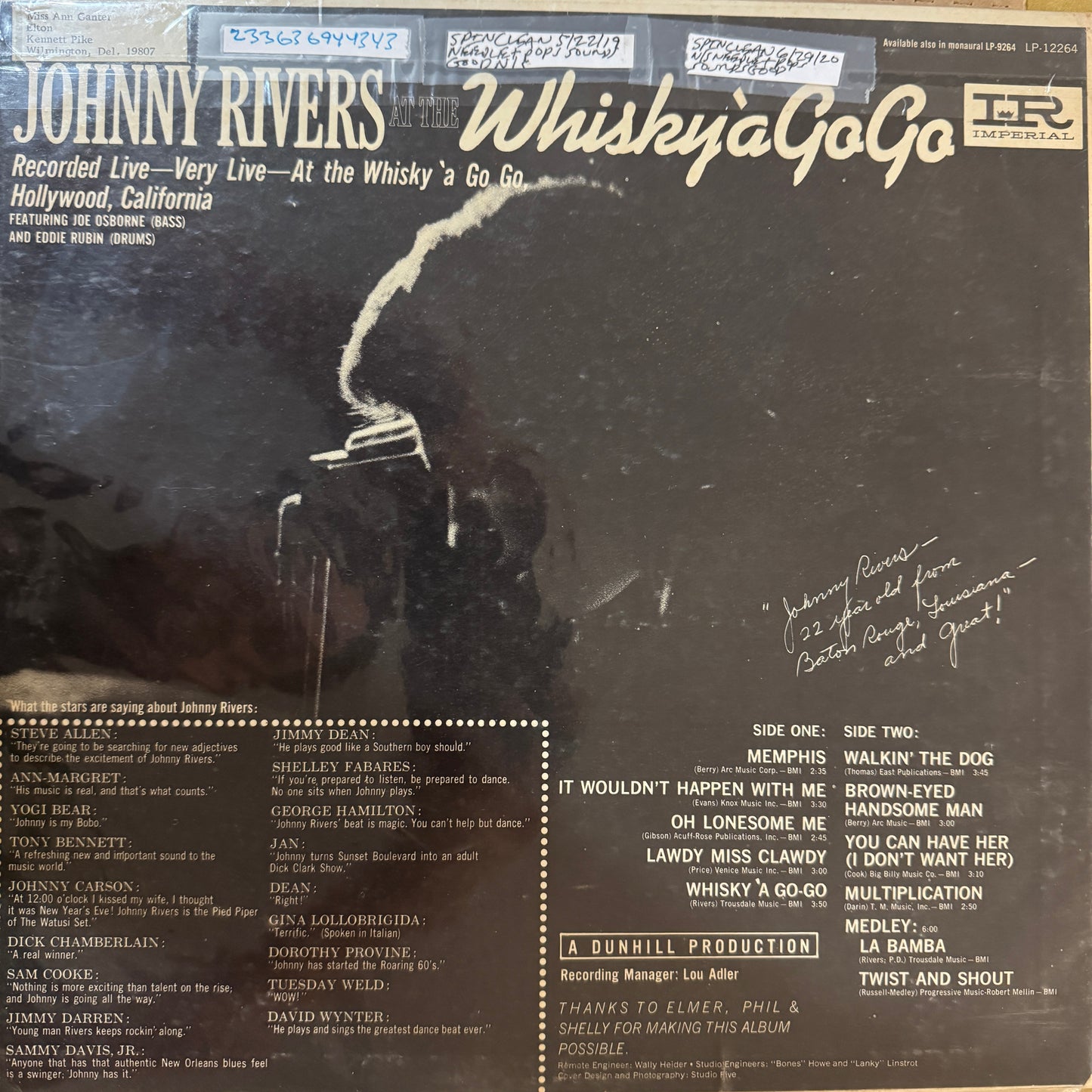 Johnny Rivers - Whisky à Go Go