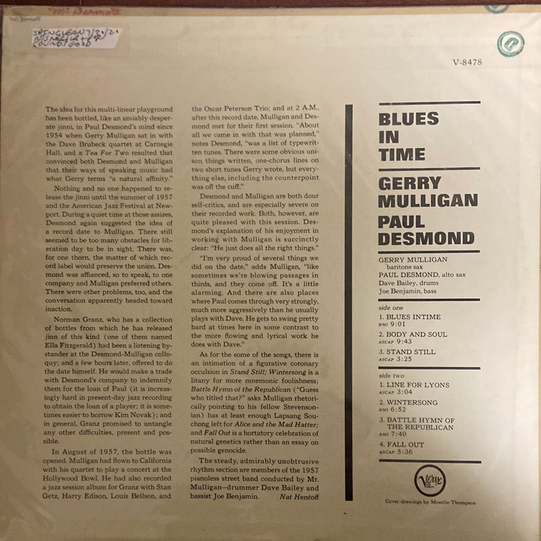 Gary Mulligan & Paul Desmond - Blues in Time